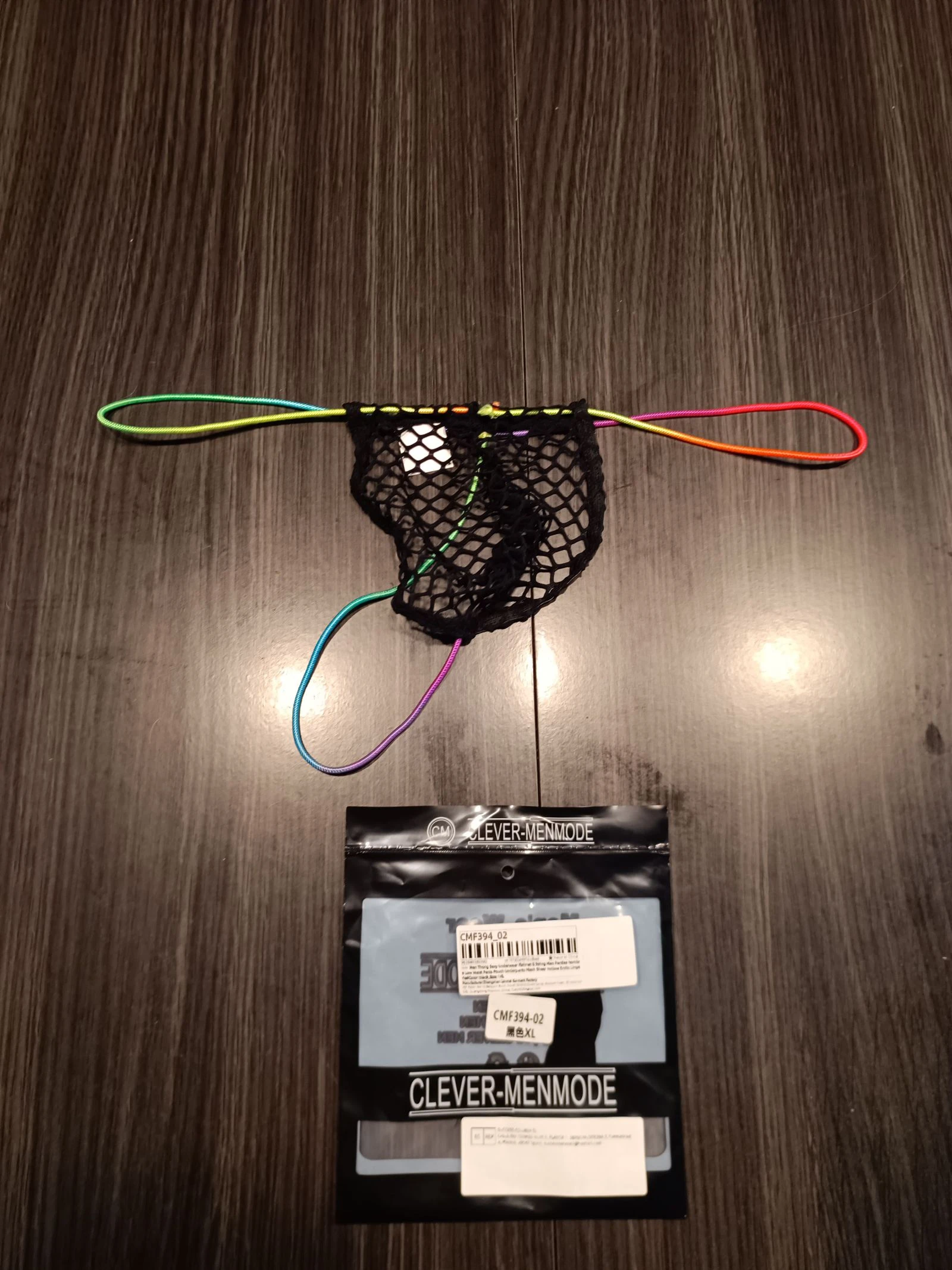 String noir ajouré homme CLEVER-MENMODE 
